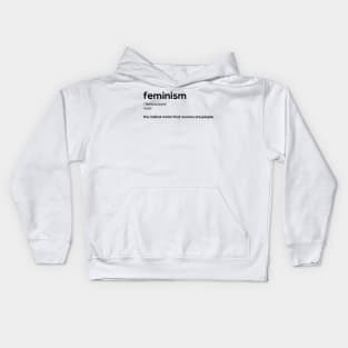 Feminism - alternative definition Kids Hoodie